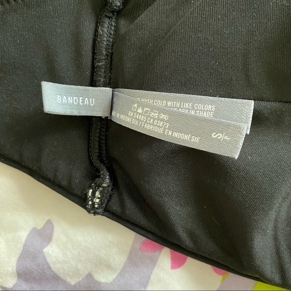 AERIE BLACK BANDEAU BIKINI TOP - Picture 8 of 9